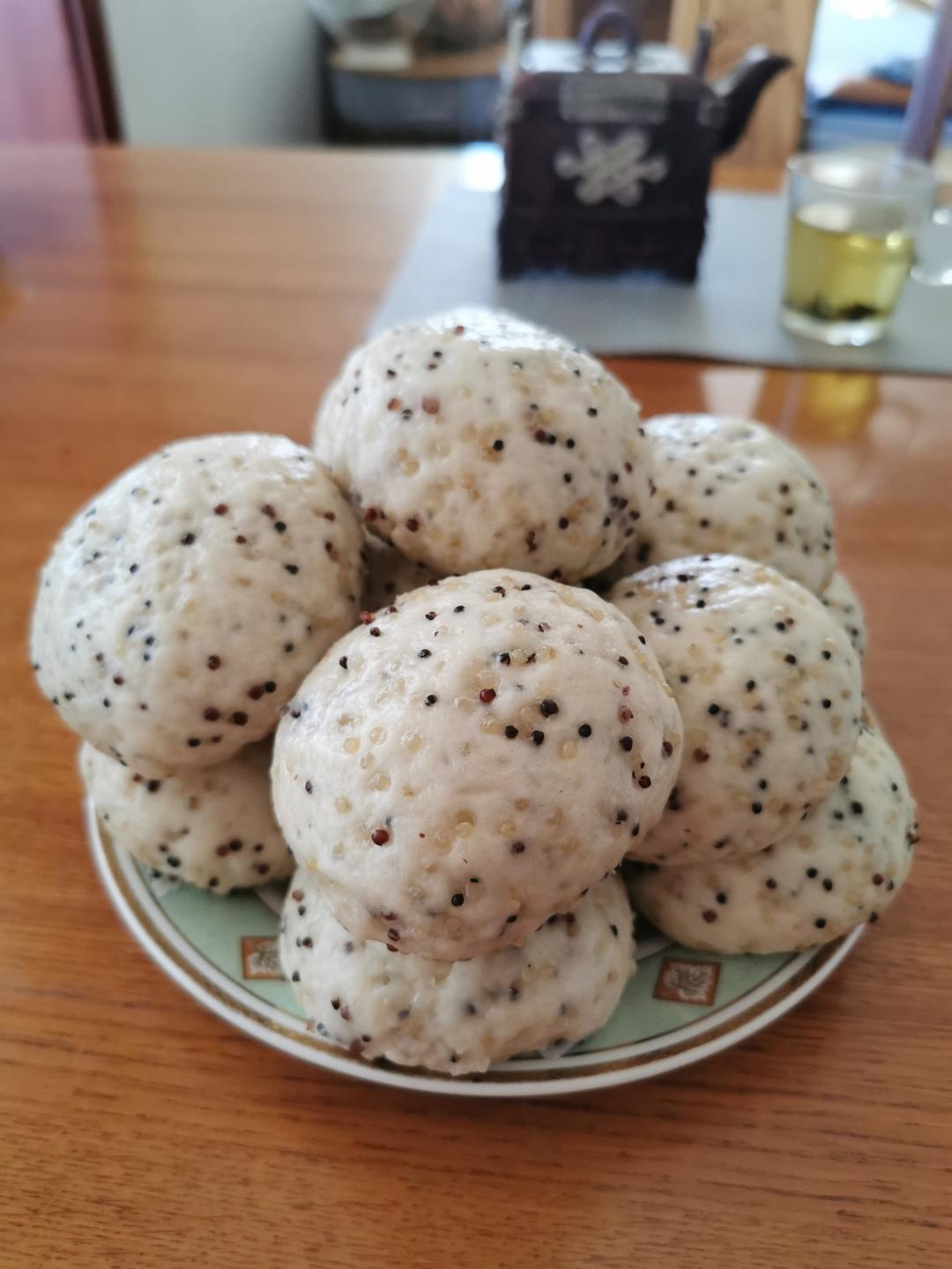 8m+ 三色藜麦馒头，营养升级，饱腹无负担！