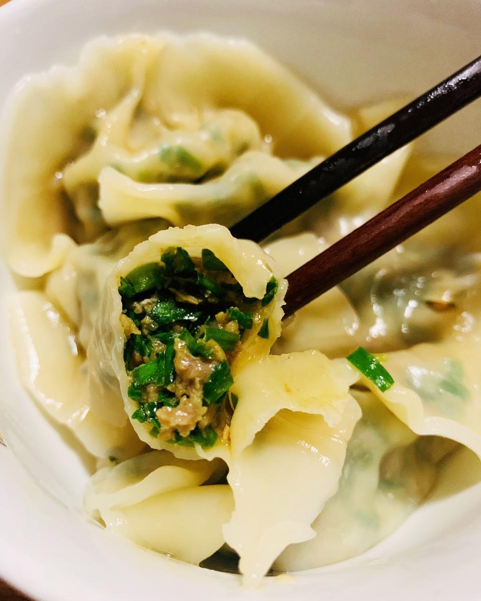 tan文子做的韭菜猪肉饺子最简单最好吃又最多汁的饺子
