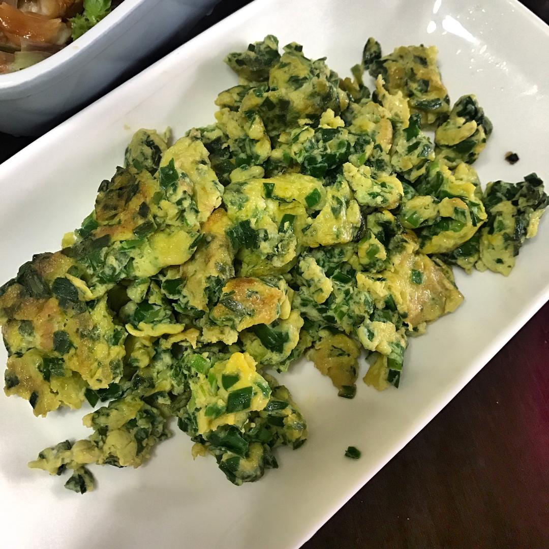 韭菜煎鸡蛋