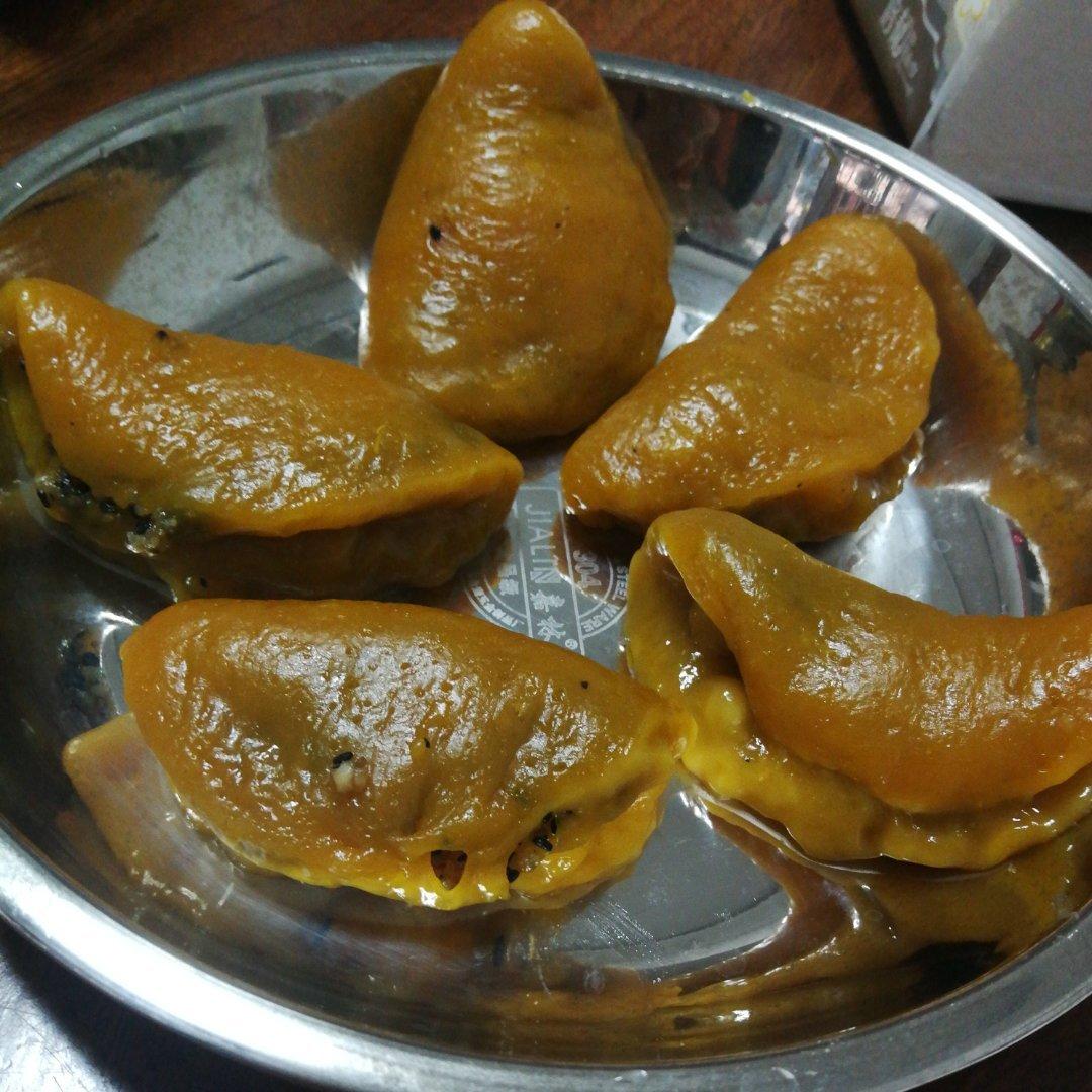 蒸南瓜饼(花生芝麻馅)