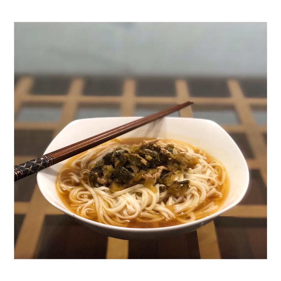 雪菜肉丝面