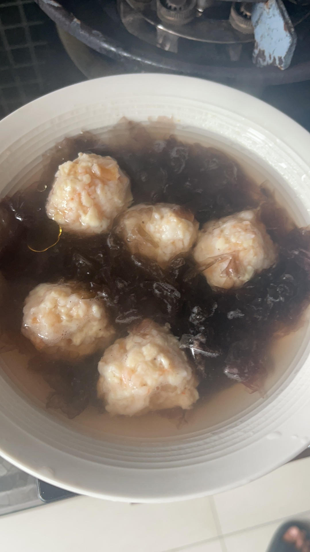 不加粉的Q弹虾滑