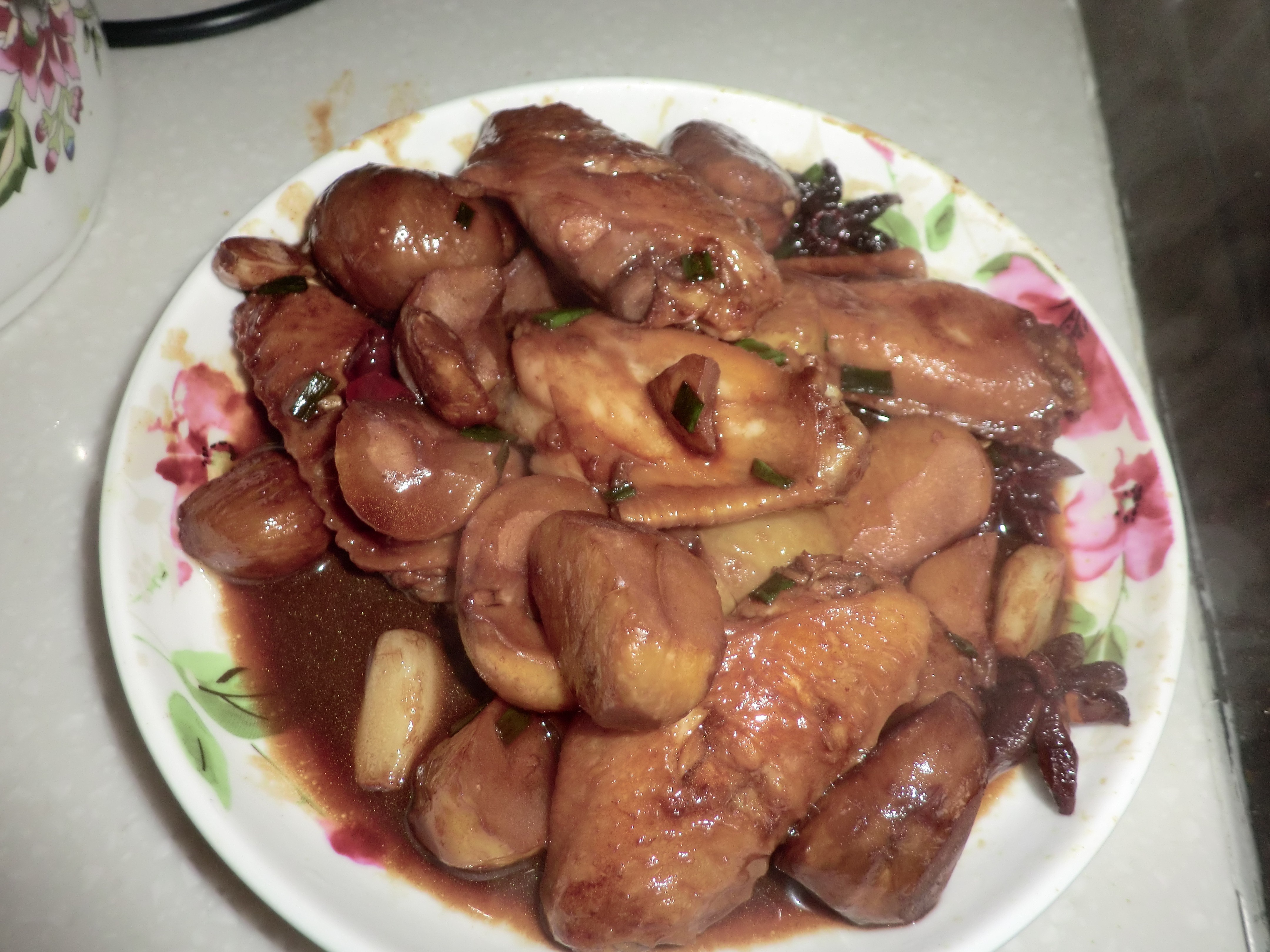 板栗炒鸡翅