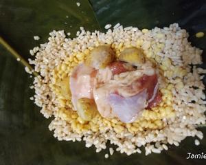 广西大肉粽、年粽、绿豆板栗肉粽(粽模版)的做法 步骤11