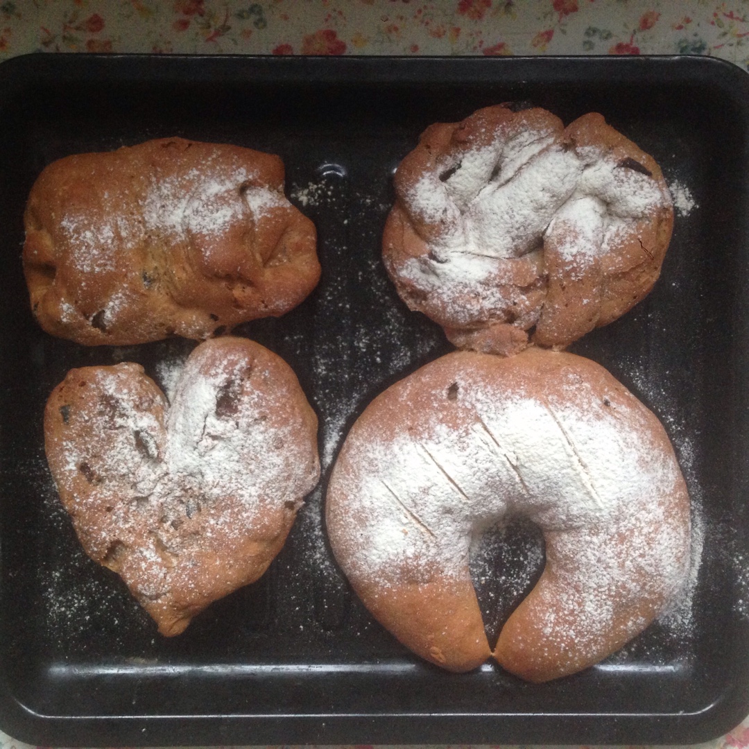 黑麦核桃红糖面包