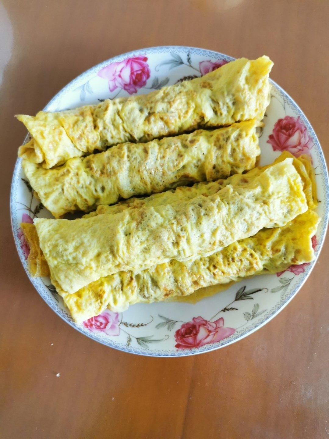 妍子17做的潮汕菜蛋卷蛋肉卷