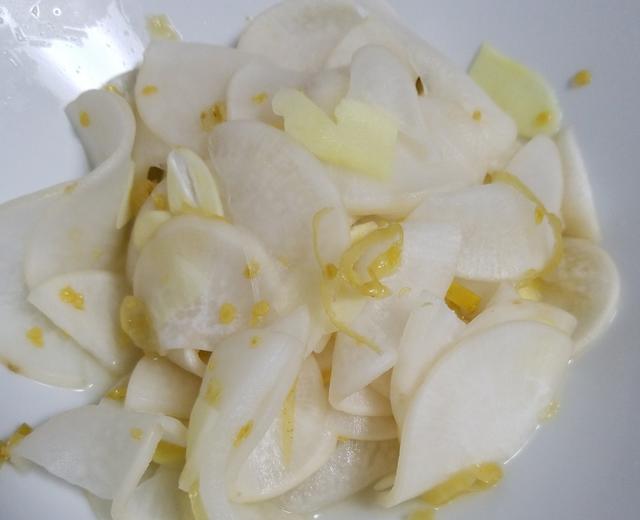 爽口萝卜片的做法