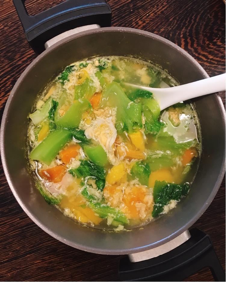 番薯芥菜煲