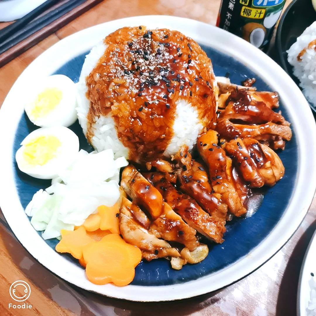 爆好吃😋日式照烧鸡腿饭