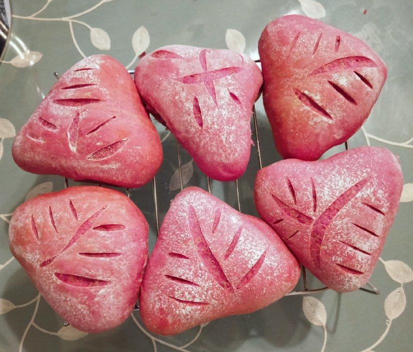 火龙果麻薯欧包