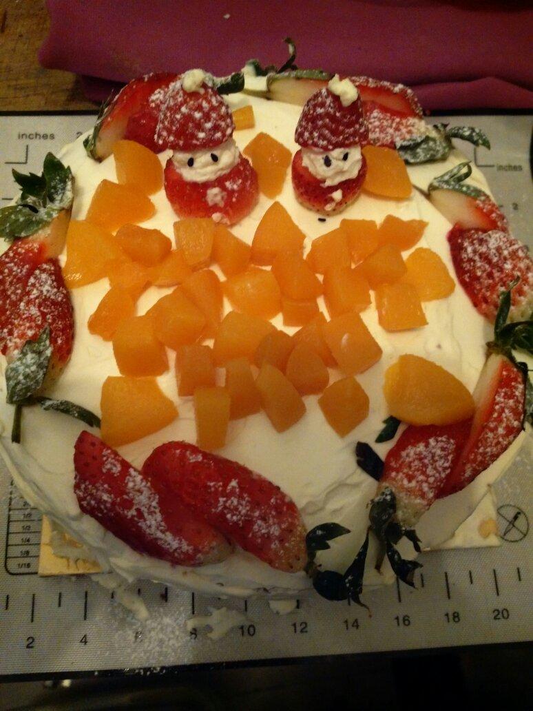 圣诞呆萌裸蛋糕