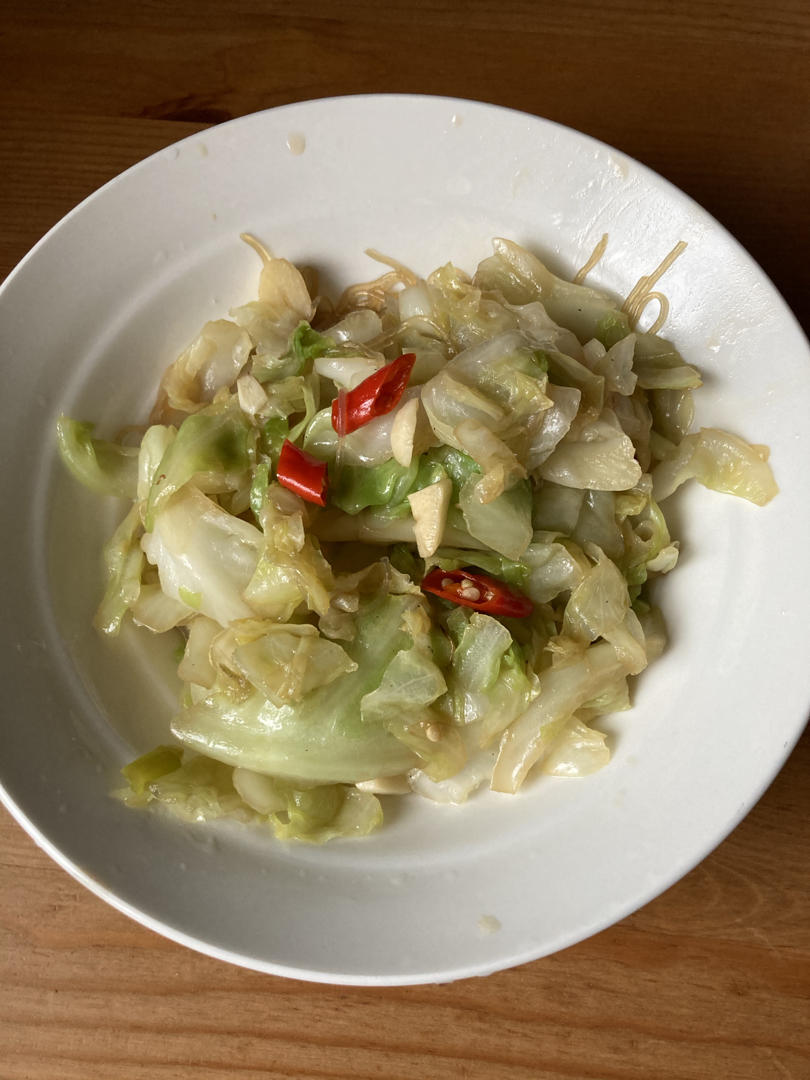 卷心菜炒粉丝 Glass noodles with Cabbage