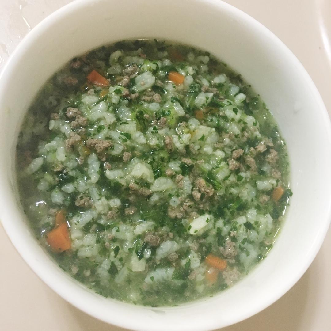菠菜猪肝粥