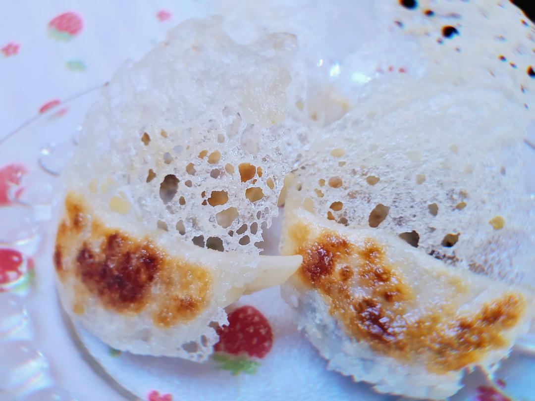 冰花蕾丝煎饺