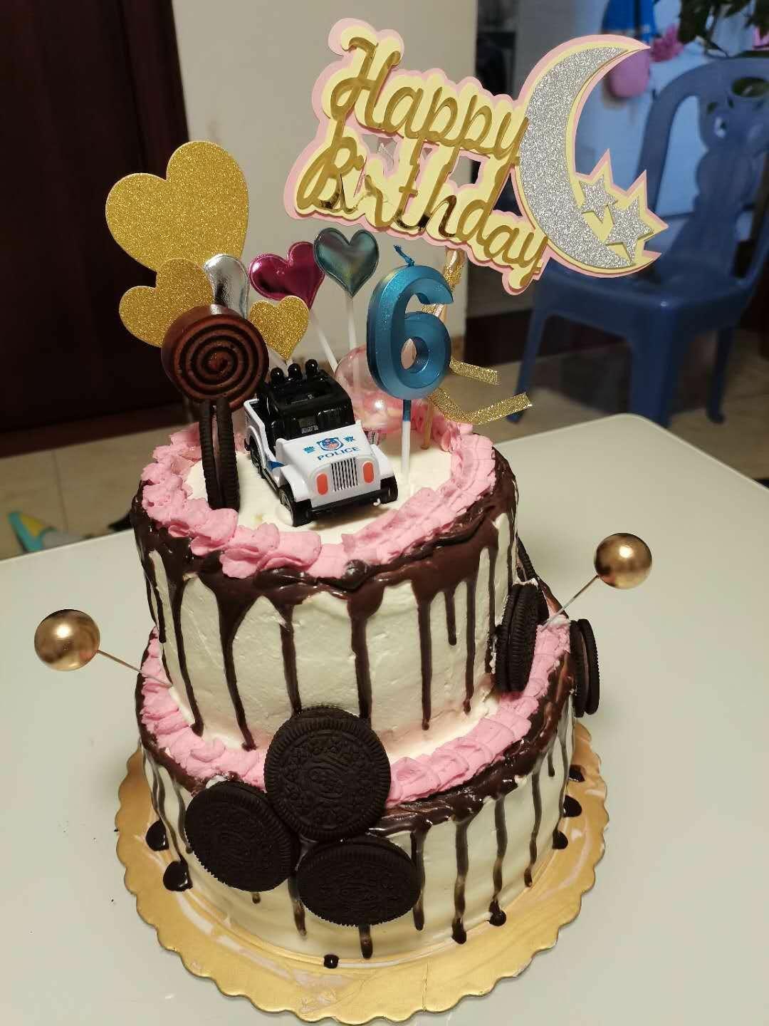 八寸戚风蛋糕（生日蛋糕坯）附六寸配单