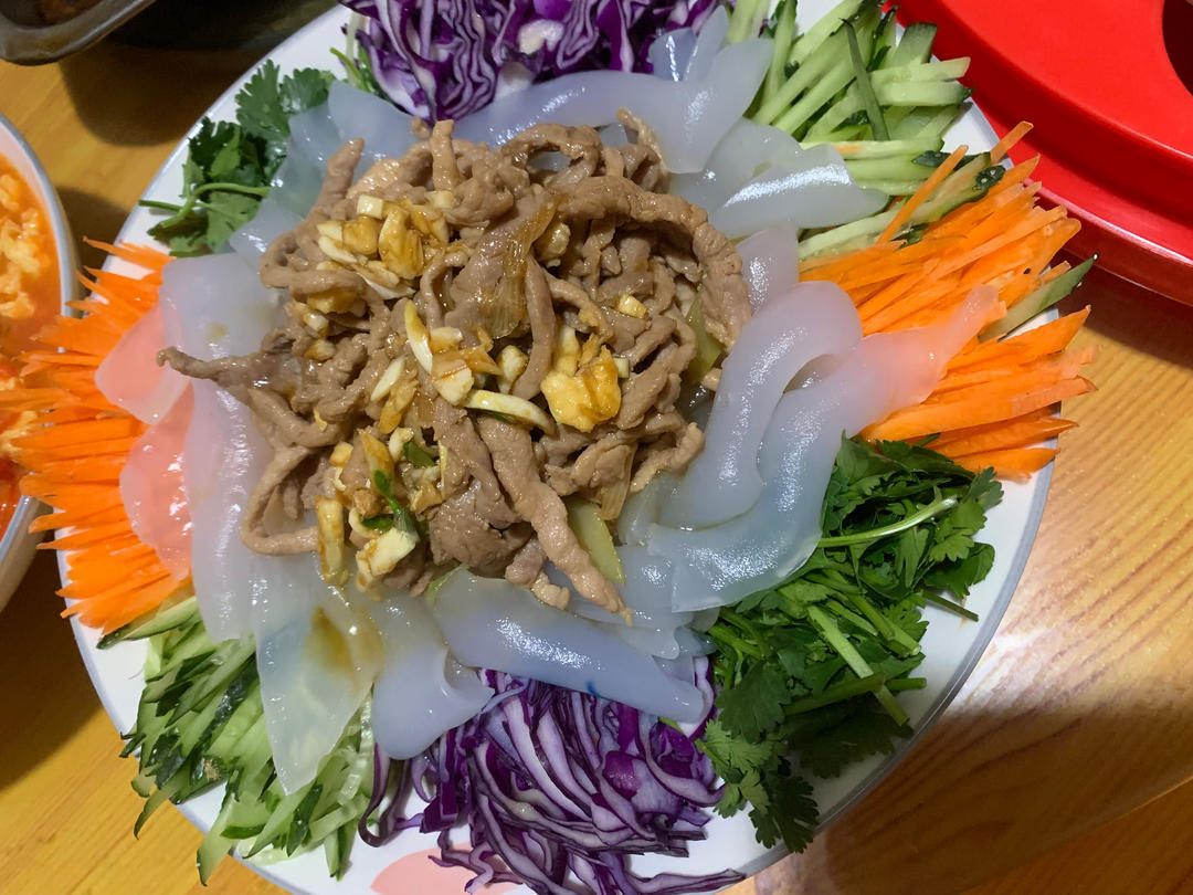 家常五彩大拉皮
