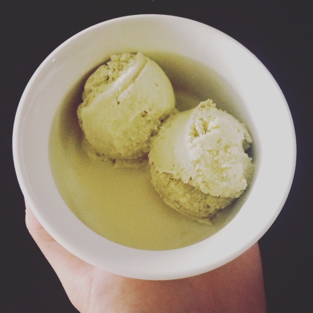 岛本薰【不需要淡奶油的低脂牛奶冰淇淋】抹茶款-手动/冰淇淋机均可