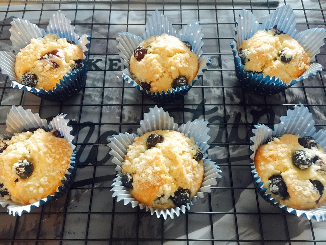 蘑菇头蓝莓麦芬