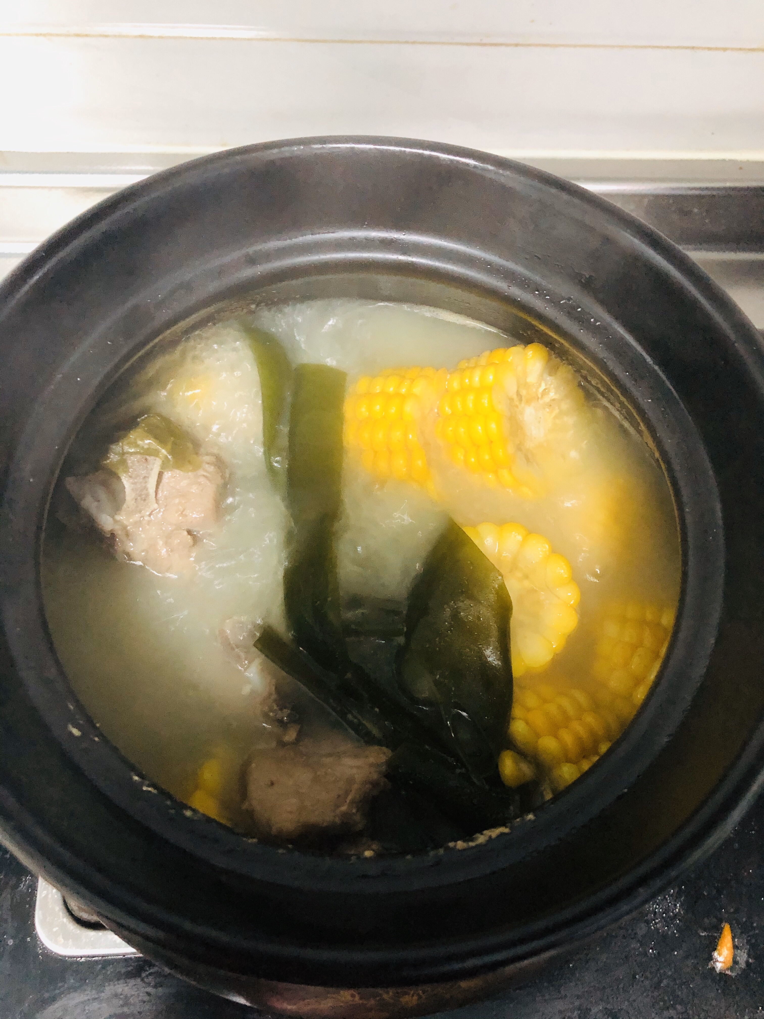 海带玉米排骨汤的做法 步骤7