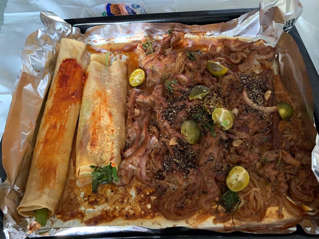 烤五花肉（五花肉+金针菇）
