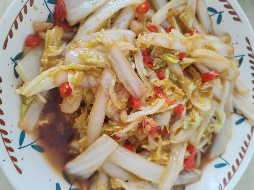 酸爽开胃的酸辣娃娃菜（白菜）