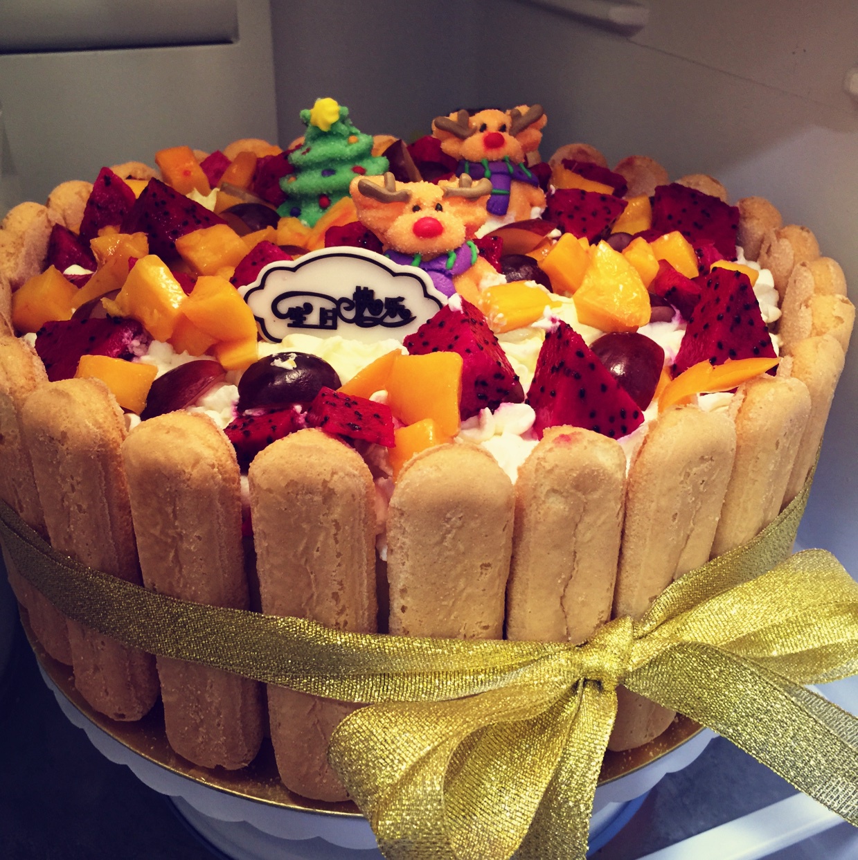 巧克力淋面双层夹心蛋糕（10寸）