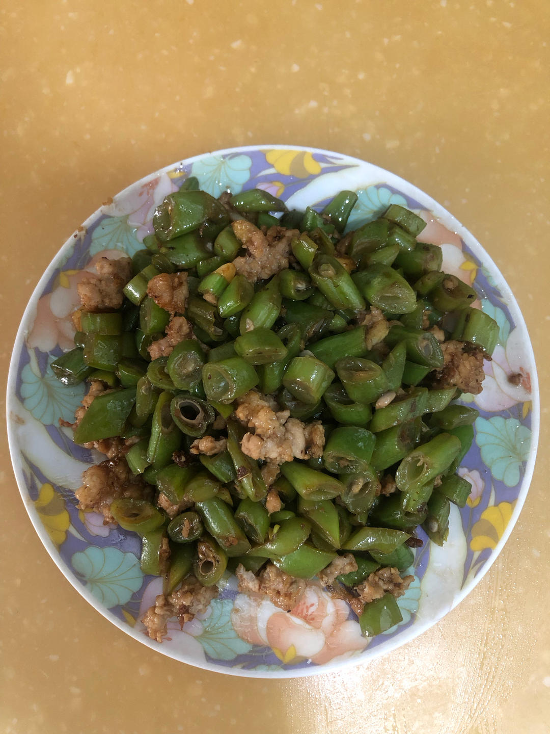 肉沫豆角下饭菜