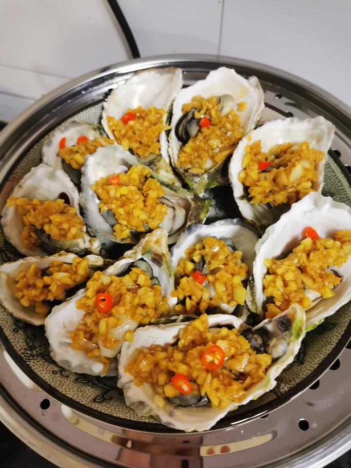 蒜蓉蒸生蚝的做法