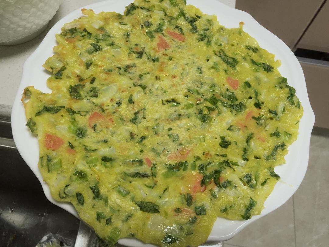 白菜鸡蛋早餐饼