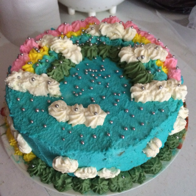 详细的裱花教程--彩虹蛋糕