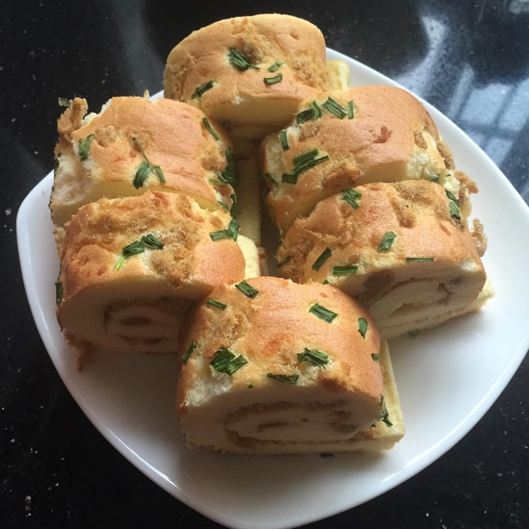 香葱肉松蛋糕卷
