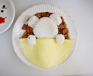 儿童版小熊萌宠香菇鸡丁盖饭❗️酱烧香菇鸡丁饭的做法 步骤14
