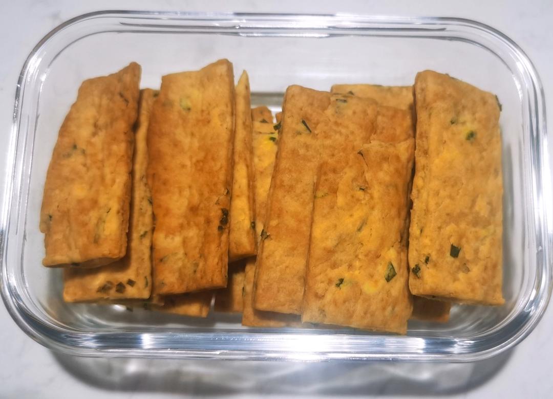 香葱苏打饼干   葱香味浓   酥松无比   无糖低油   养胃减肥  附细节视频
