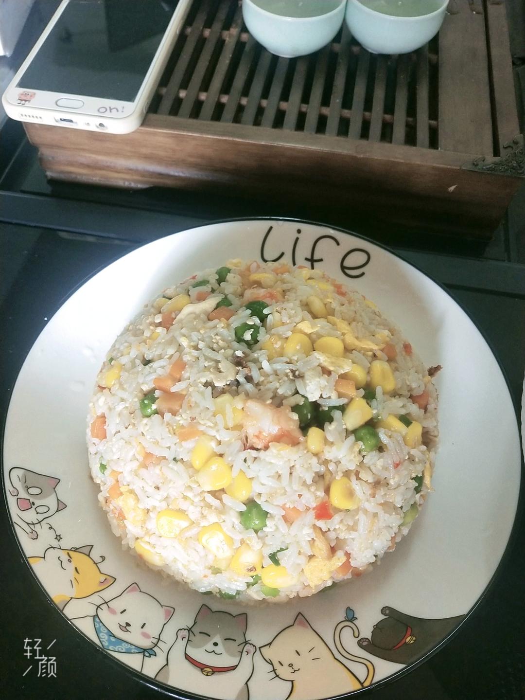低脂高蛋白无米豆腐炒饭