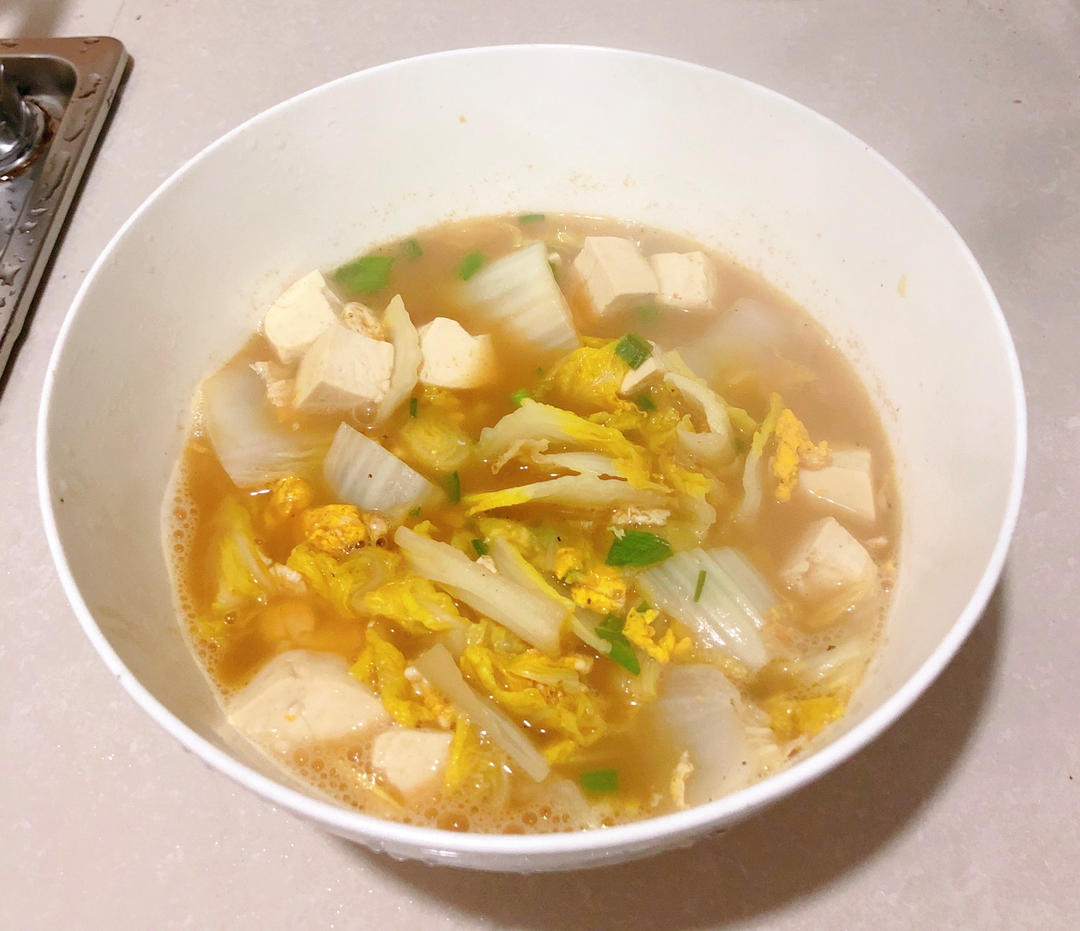 白菜豆腐汤