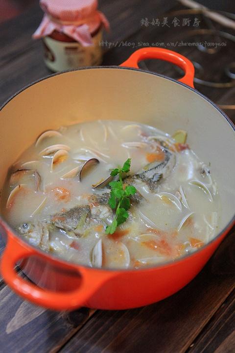 黄鱼蛤蜊浓汤的做法