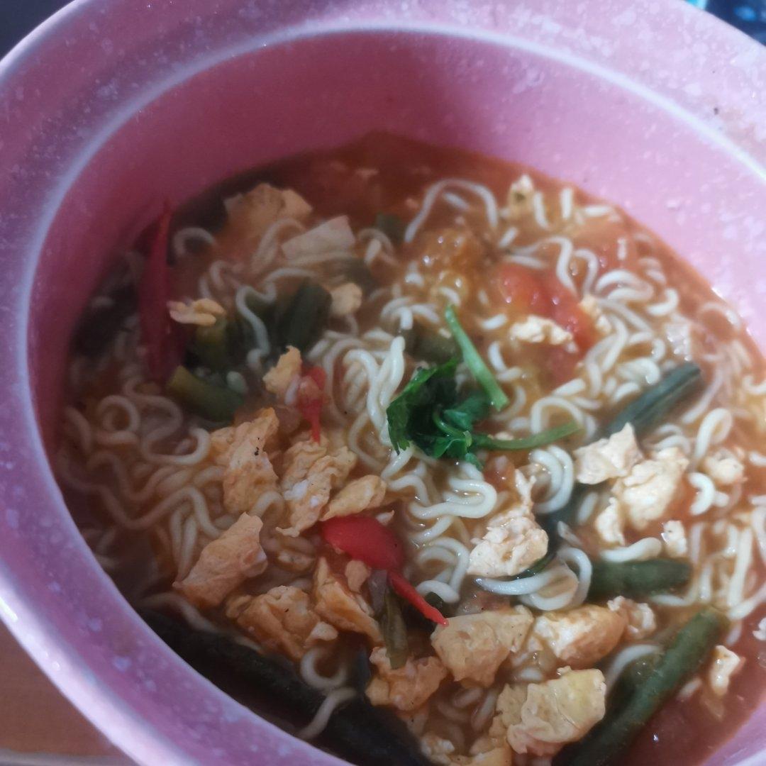 豇豆角拌面条