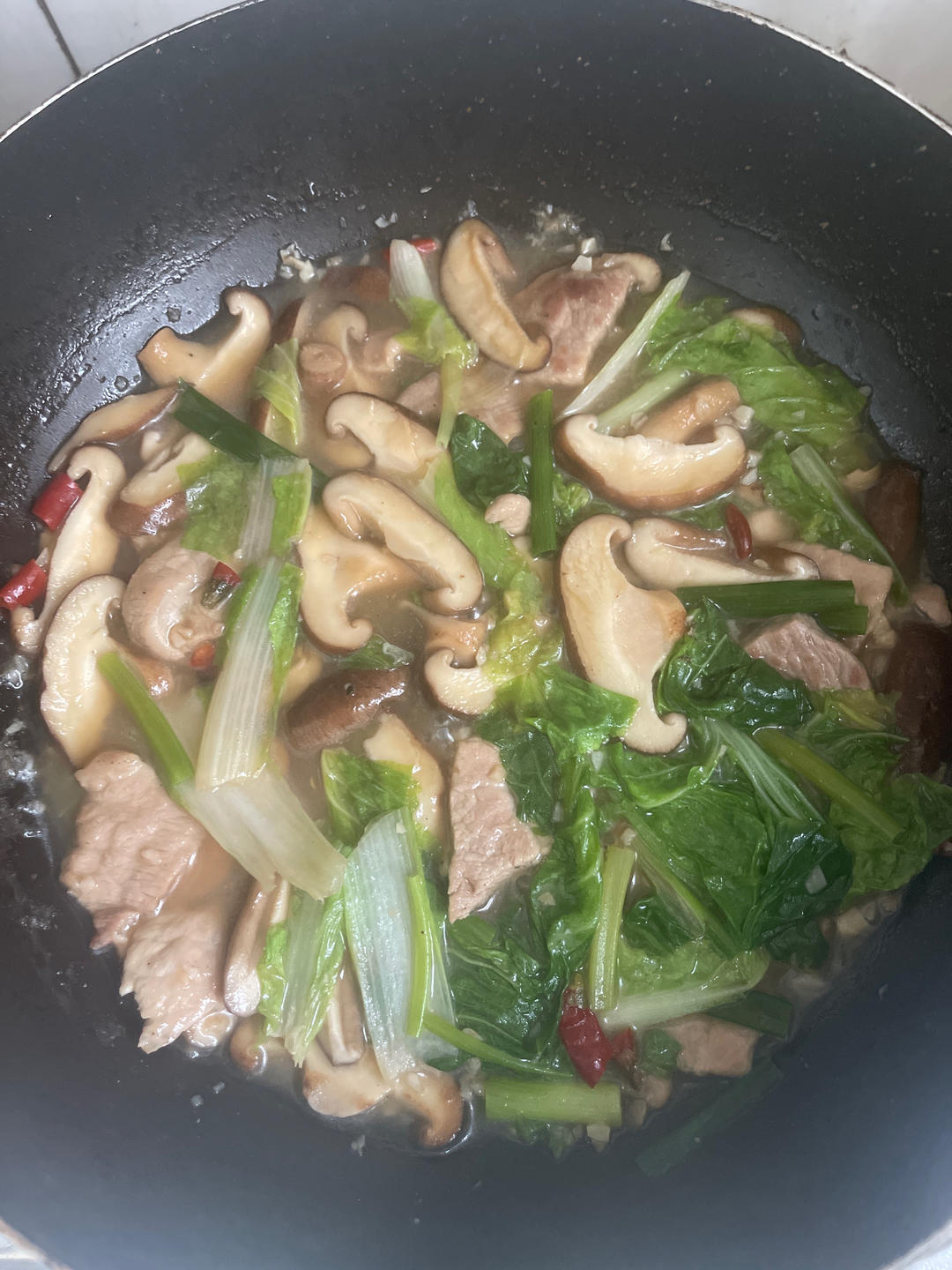 鲜香菇炒肉