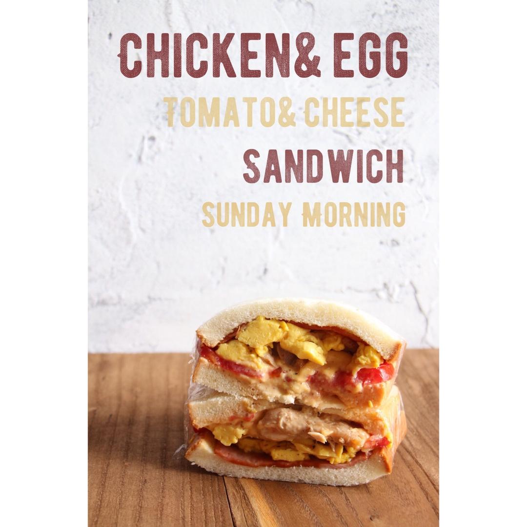 如何做超厚的沼三明治~详细tip！牛油果鸡蛋午餐肉三明治~