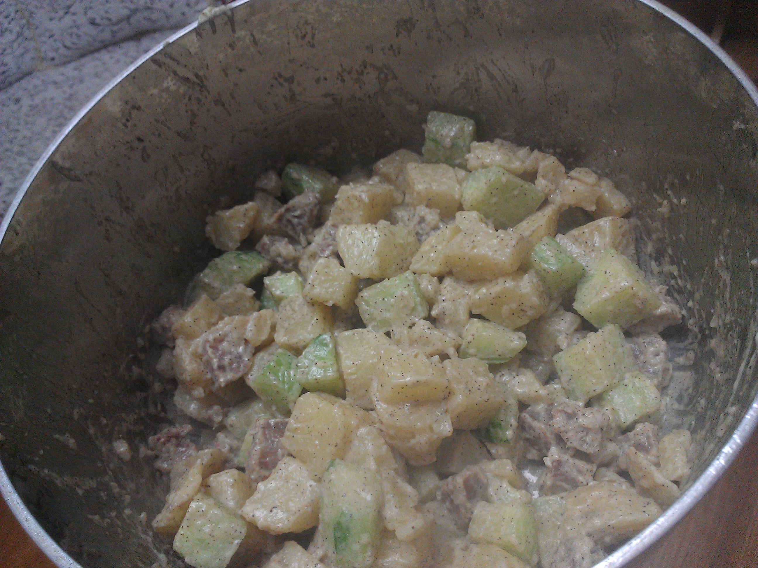 火腿黄瓜土豆泥