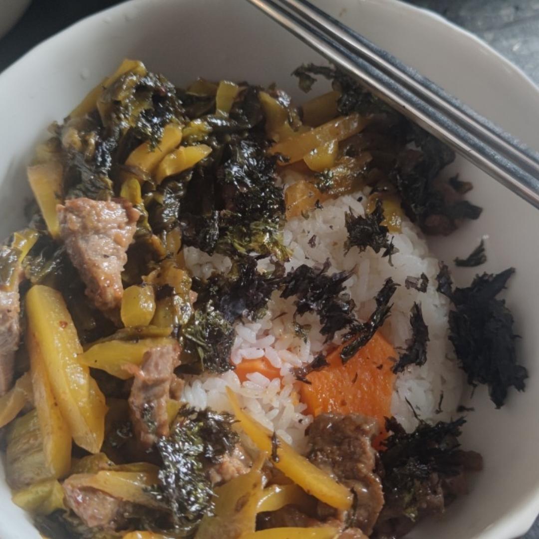 酸菜炒牛肉(转)