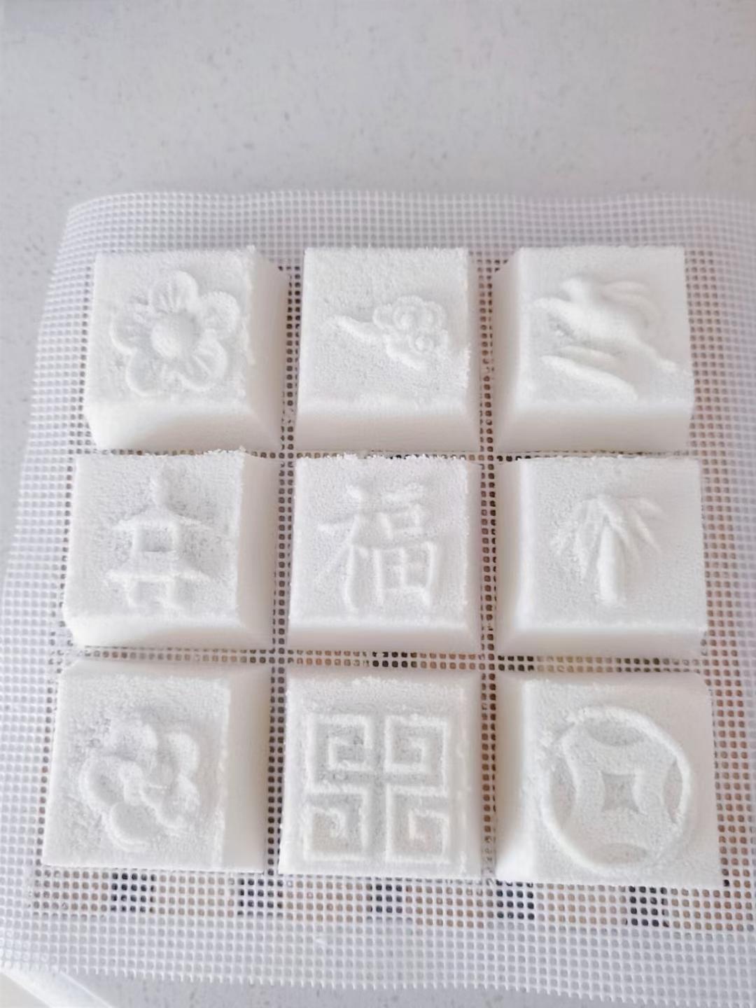 中式传统小方糕 松糕 米糕 蒸糕