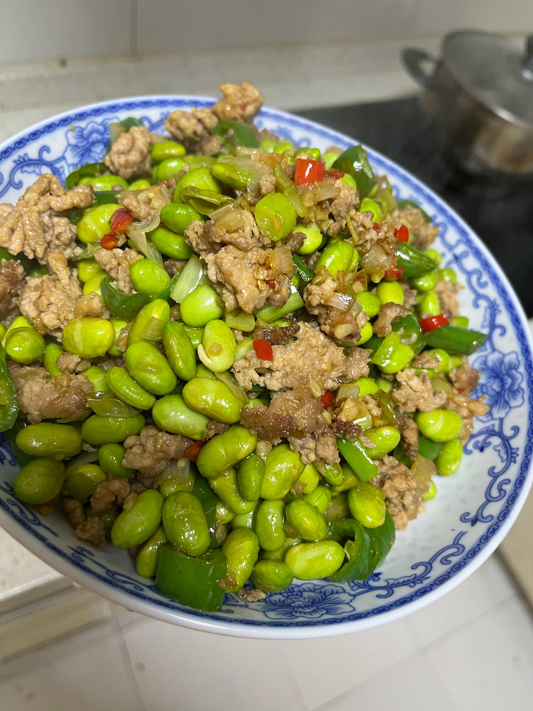 爆香巨下饭“毛豆炒肉”