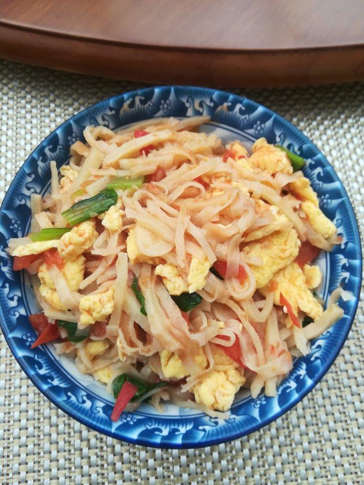 old顽童做的西红柿鸡蛋烩饼