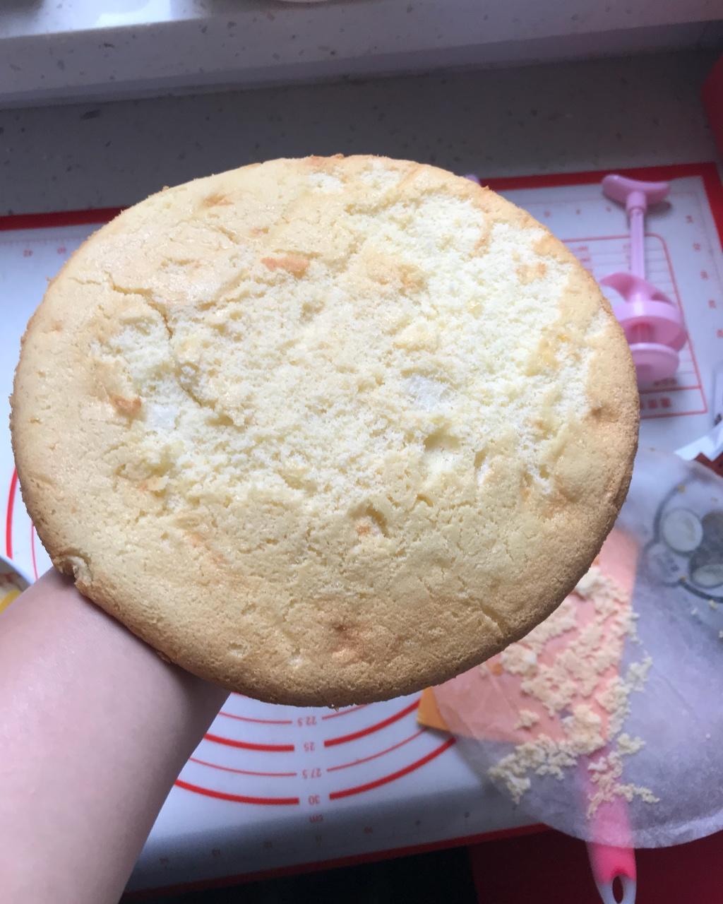 奶油蛋糕的戚风蛋糕坯（更新空气炸锅做法）