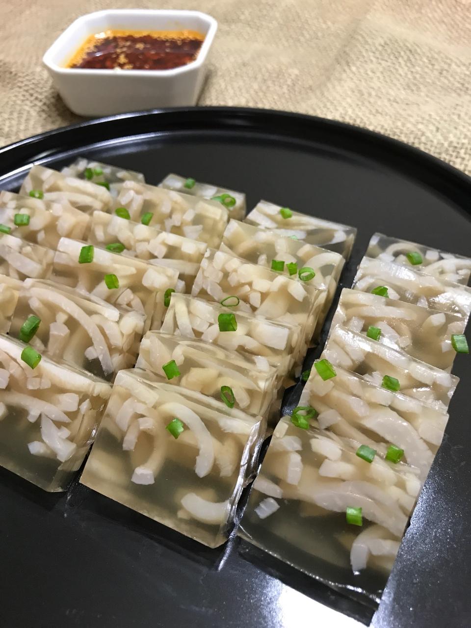 我的料理屋做的水晶肉皮冻