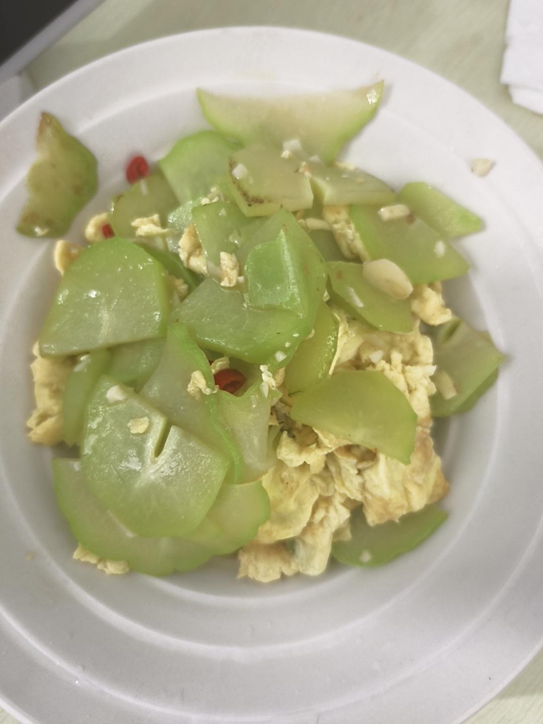 家常素菜佛手瓜炒鸡蛋🥚