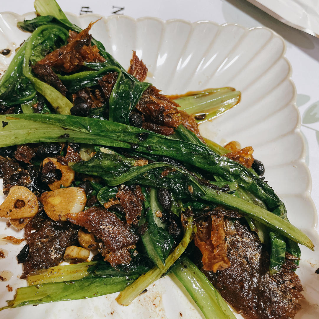 豆豉鲮鱼油麦菜