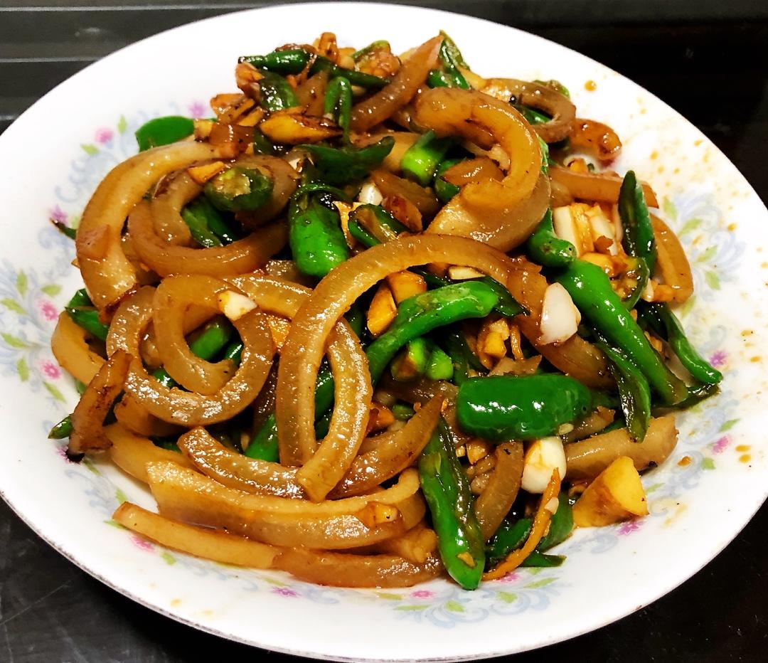 青椒炒肉皮