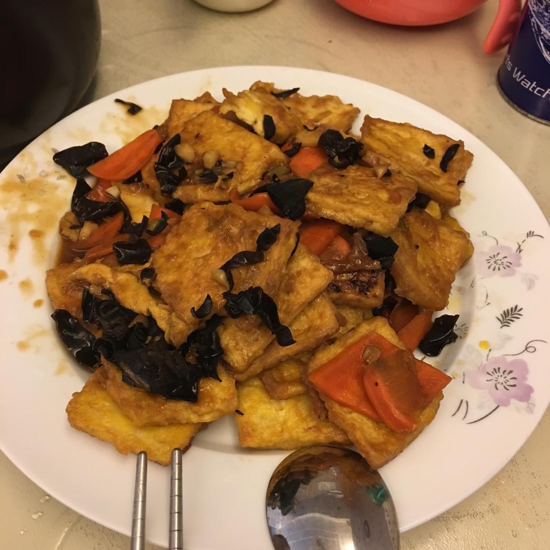 懒人版炒老豆腐